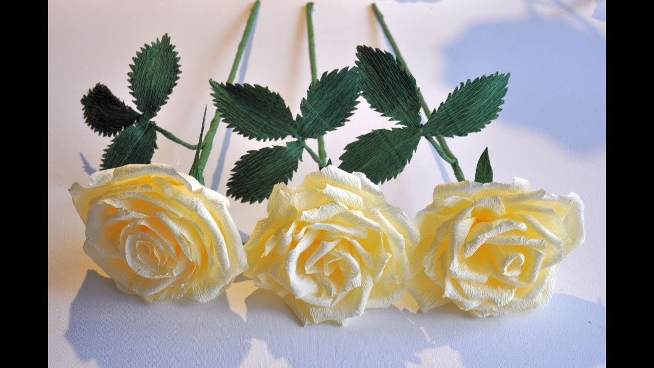 Jak zrobić róże z krepiny # Crepe paper roses  DIY