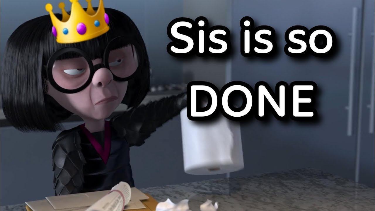 Edna Mode being a fashion icon for over 6 and a half minutes straight 🖤