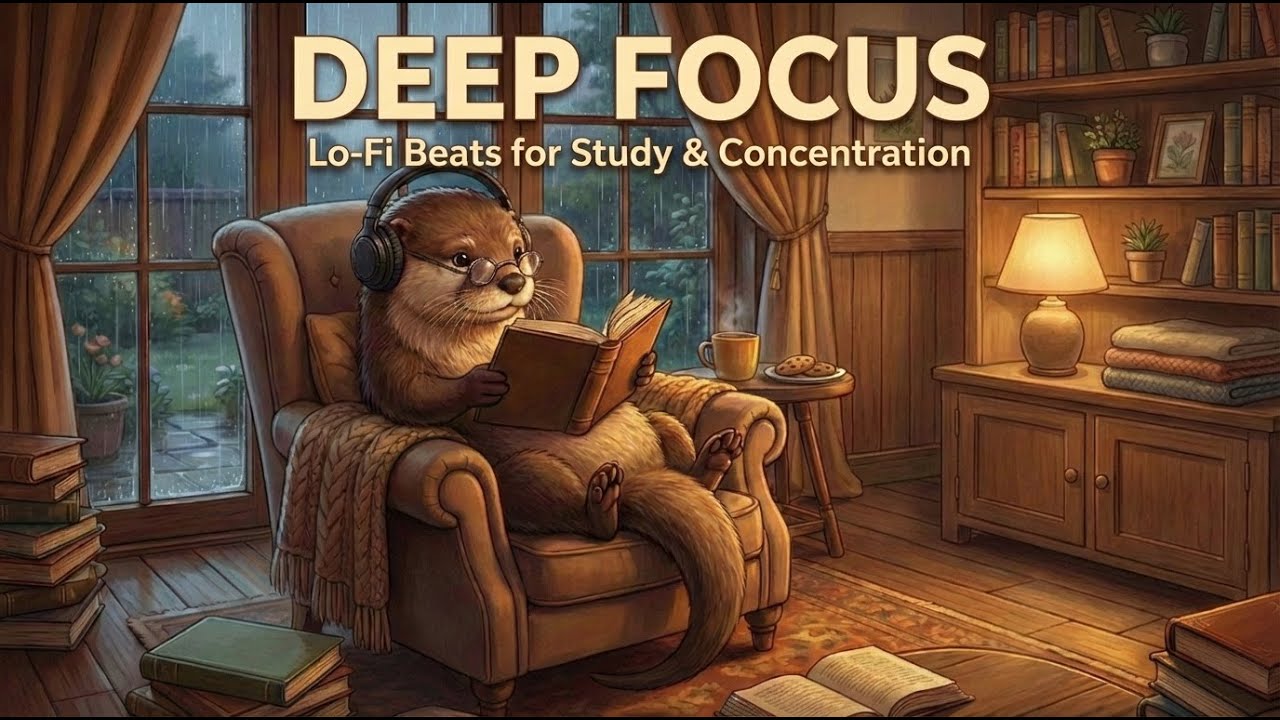 📖 Deep Focus: Cozy Rainy Day Lofi for Study & Concentration | Lofi Sudal (1 Hour)