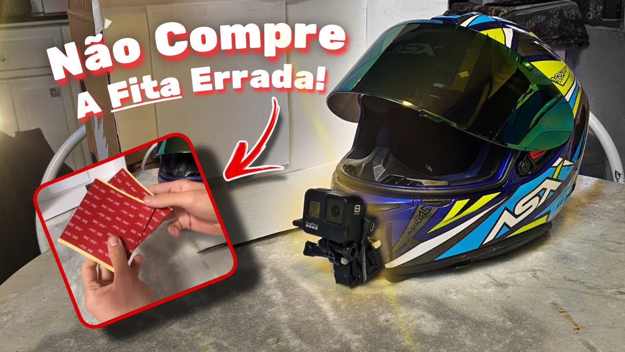 Como colocar a GoPro no capacete | A Melhor Fita Dupla Face