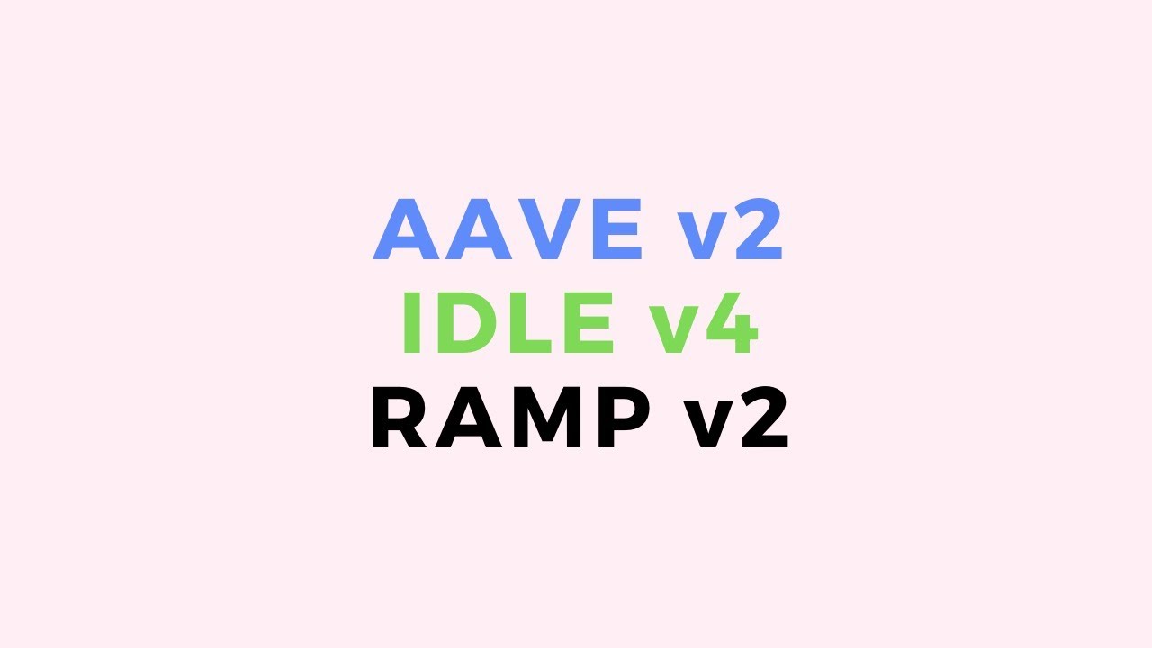 Upgrady w DeFi! AAVE v2 | IDLE v4 | RAMP v2 - [NOWY FORMAT LIVE #12]