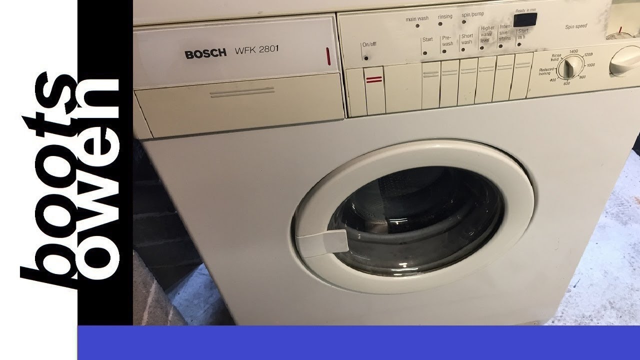 Bosch WFK2801 test wash 1 and discussion