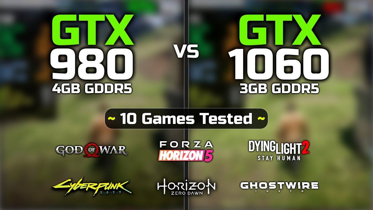 GTX 980 vs GTX 1060 - 10 Games Tested