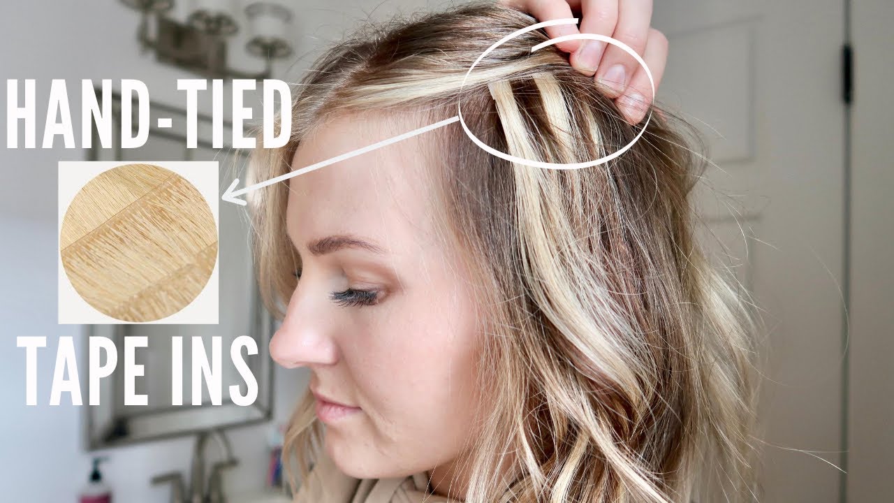 hair vlog: HAND-TIED Invisible TAPE INS | LilyHair