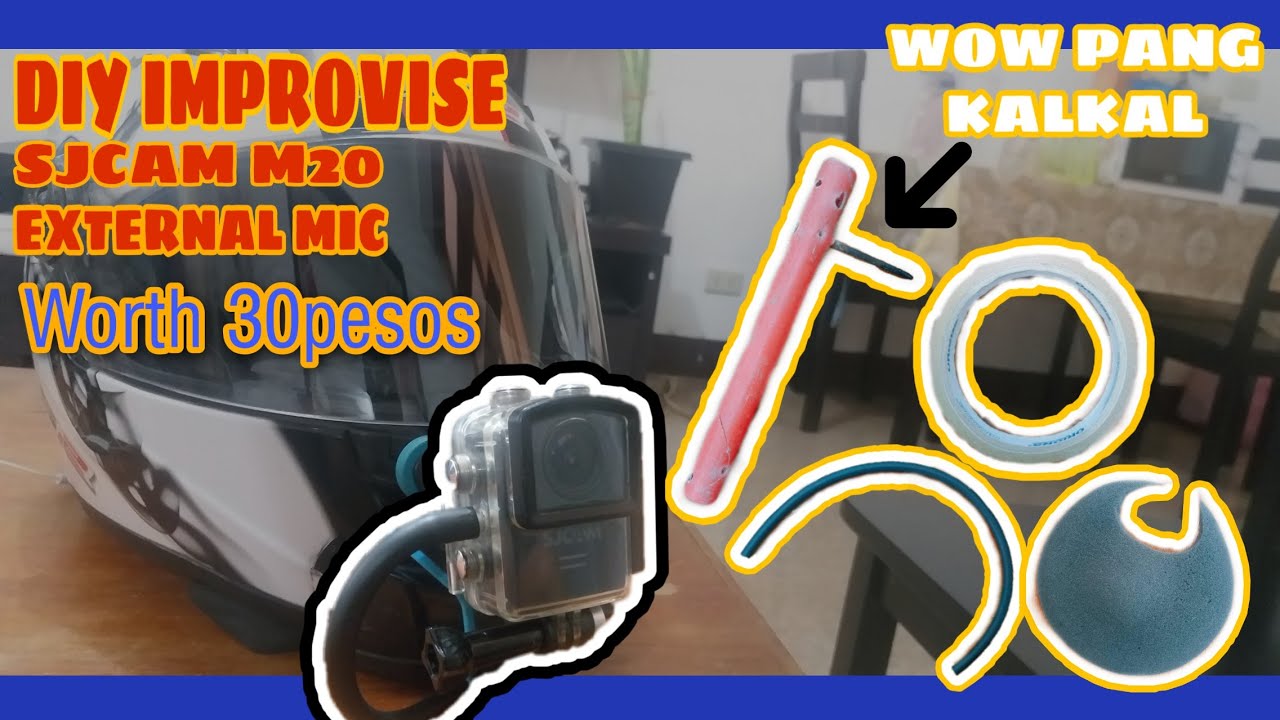 WORTH 30pesos DIY EXTERNAL MIC on SJCAM M20