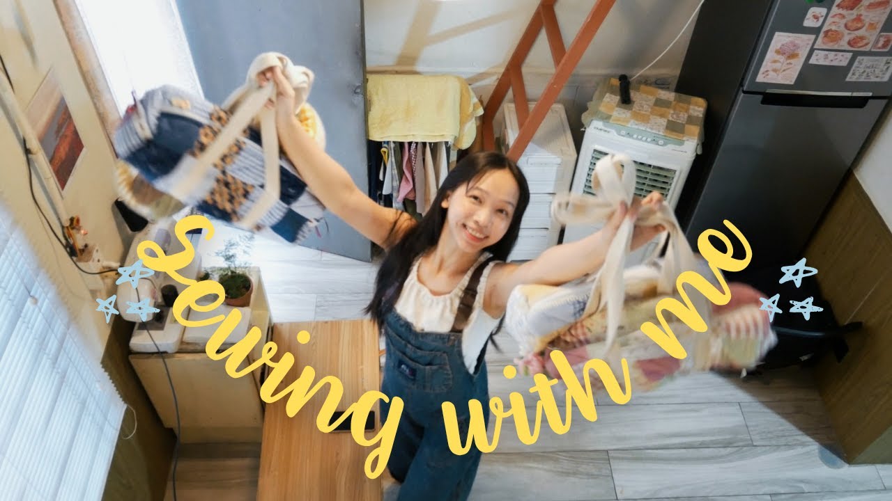 Quá trình may túi 4 mùa cho bộ sưu tập mới của shop | Sewing vlog | morri