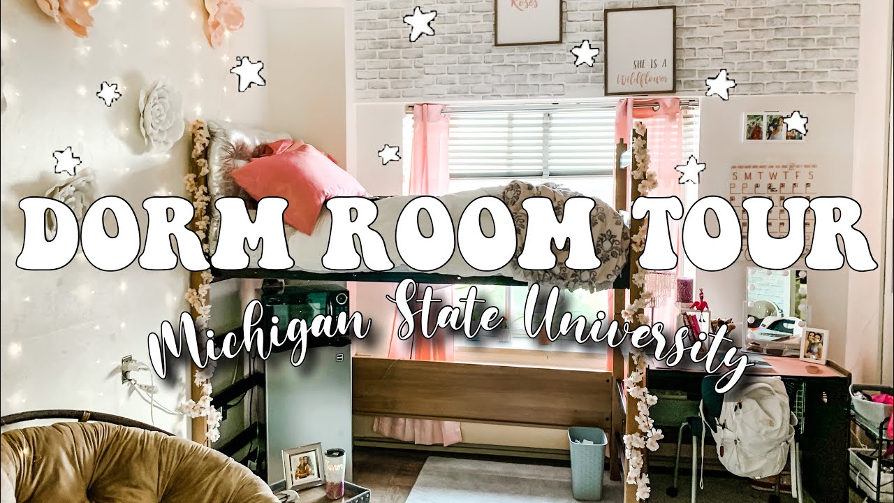 THE CUTEST DORM ROOM TOUR || Michigan State University