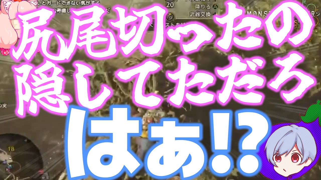 尻尾を剥ぎ取り忘れたせいで喧嘩になってしまう男達【モンハンワイルズ】