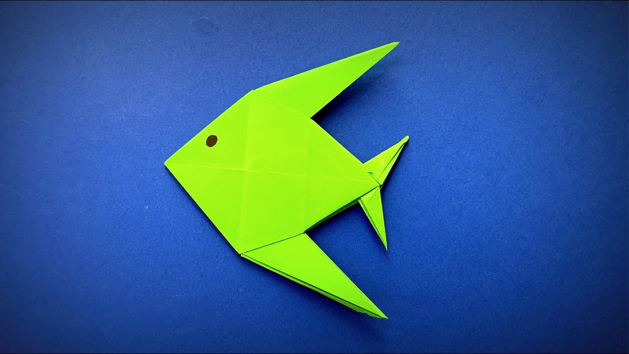 Origami Ryba | Jak zrobić Rybę z Papieru | Origami dla Dzieci