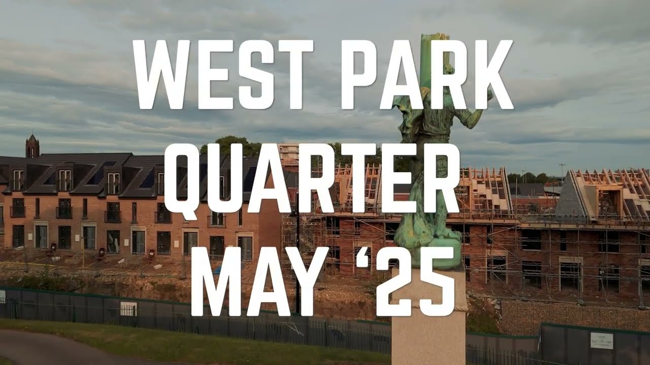 Drone flight around West Park Quarter Sunderland