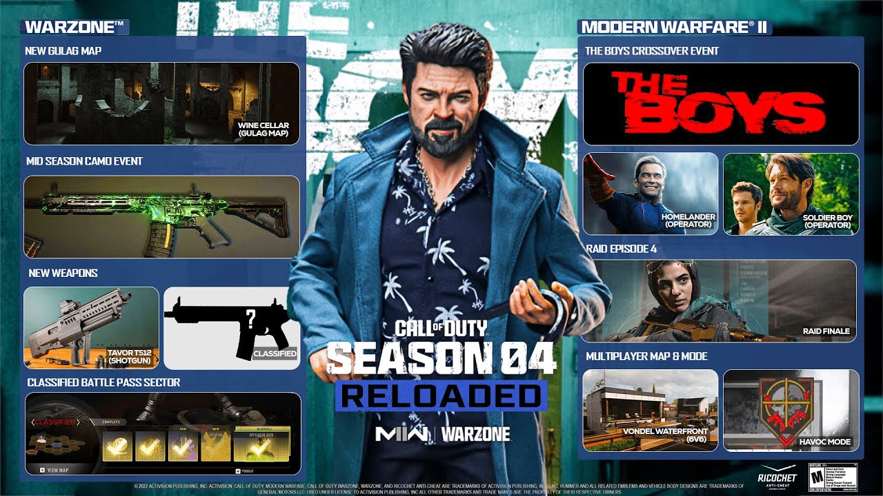 MW2 Season 4 Reloaded Update ROAD MAP! (NEW Content, The Boys, Trailer & MORE!) - Modern Warfare 2