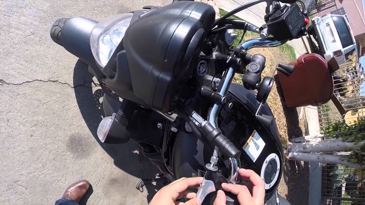 Shorty Levers Install Suzuki SFV650 Gladius