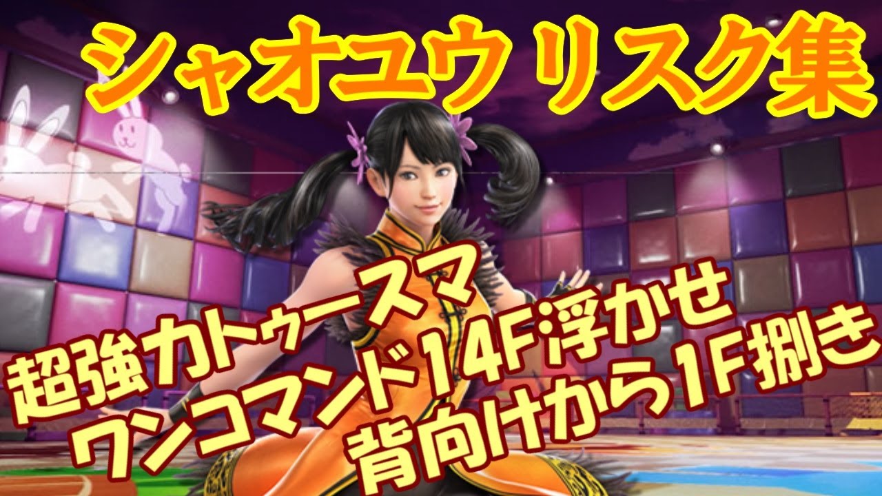 VSシャオユウ　リスク集　シャオユウが使う確定反撃まとめ