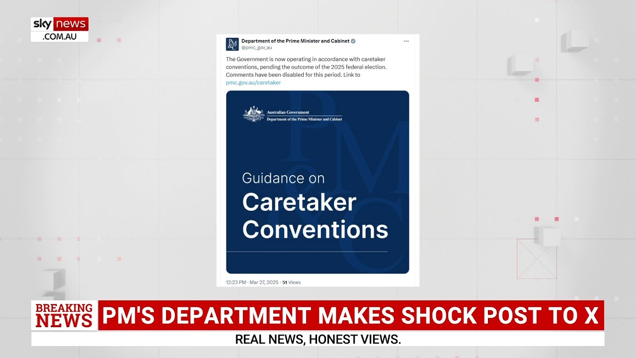 &lsquo;Error&rsquo;: Prime Minister&rsquo;s Department claims govt is in &lsquo;caretaker mode&rsquo; in deleted X post