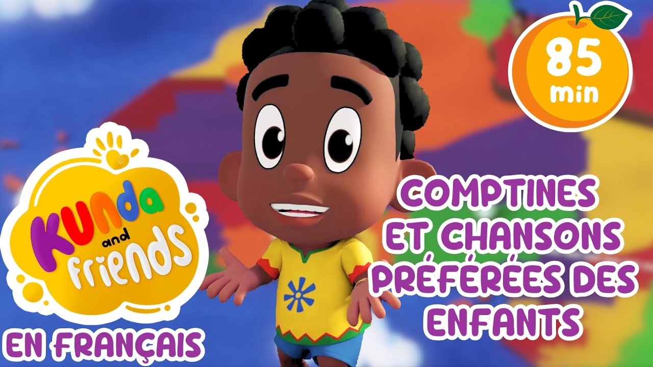 Comptines et chansons préférées des enfants | Comptines pour l'école et la maison- Kunda et ses amis