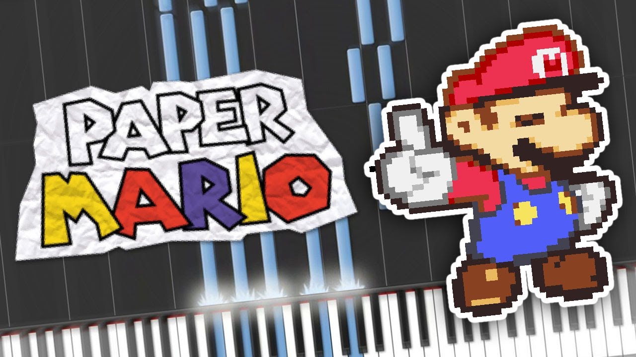 Paper  Mario Medley Piano Tutorial Synthesia