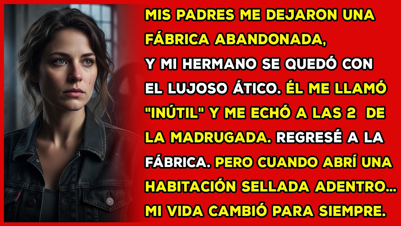 Mis padres me dejaron una fábrica abandonada, pero una habitación cerrada lo cambió todo...