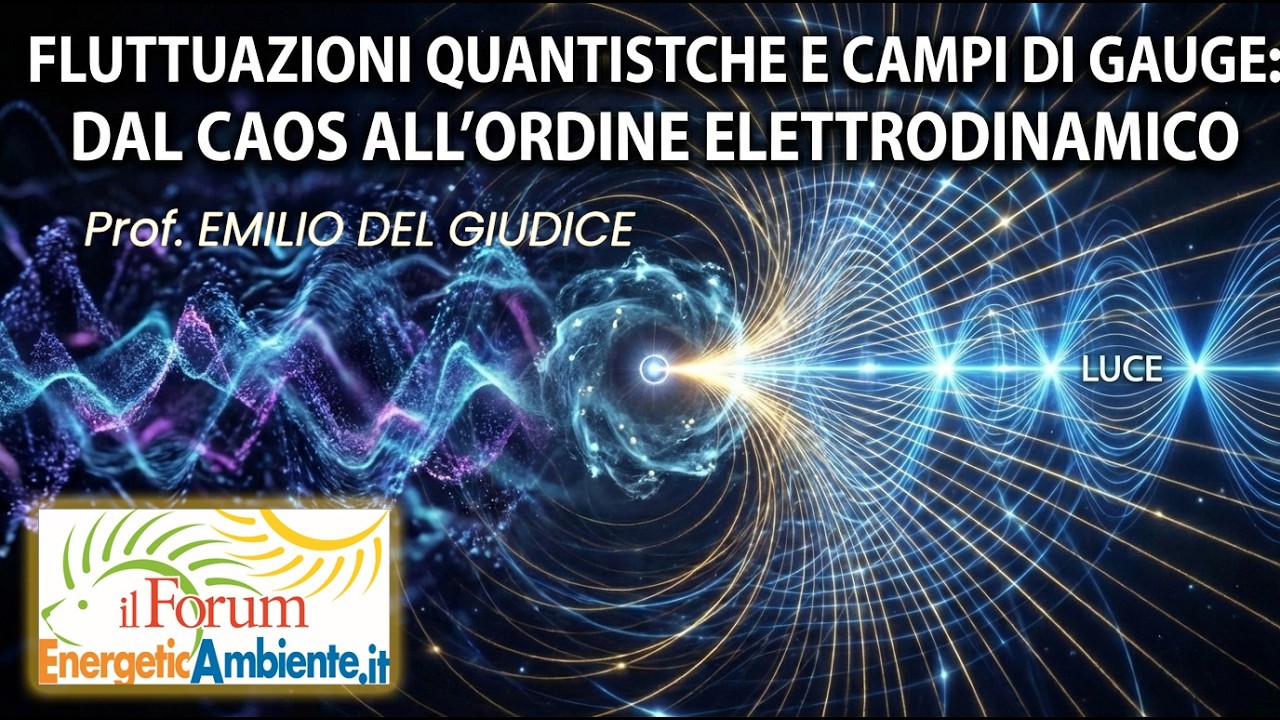 Emilio Del Giudice: Fluttuazioni quantistiche della materia e campi di Gauge