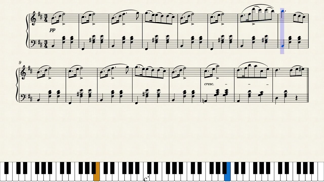 슈베르트 왈츠 op.18 6번, D145 | Franz Schubert - waltz in B minor. op.18. No.6, D145