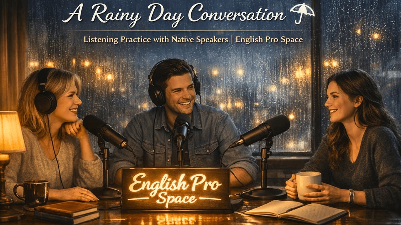 A Rainy Day Conversation | Learn English | English Speaking Practice
