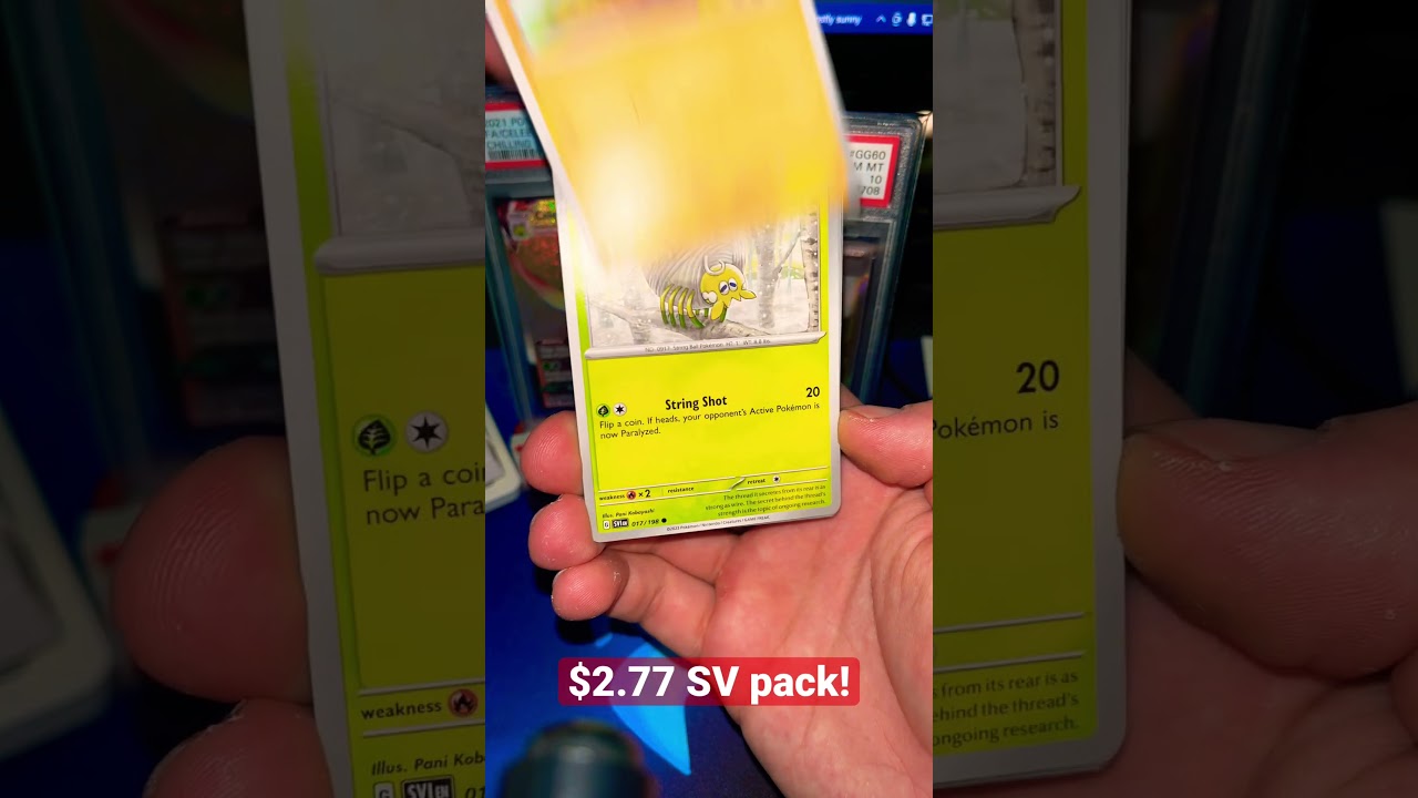 $2.77 scarlet violet booster pack opening! #pokemoncards #scarletviolet #opening #pokemontcg #psa10