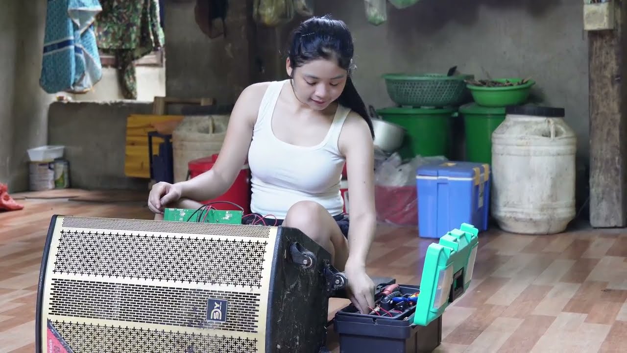 18-Year-Old Genius Girl Repairs Fixed a speaker for an 86-year-old grandma