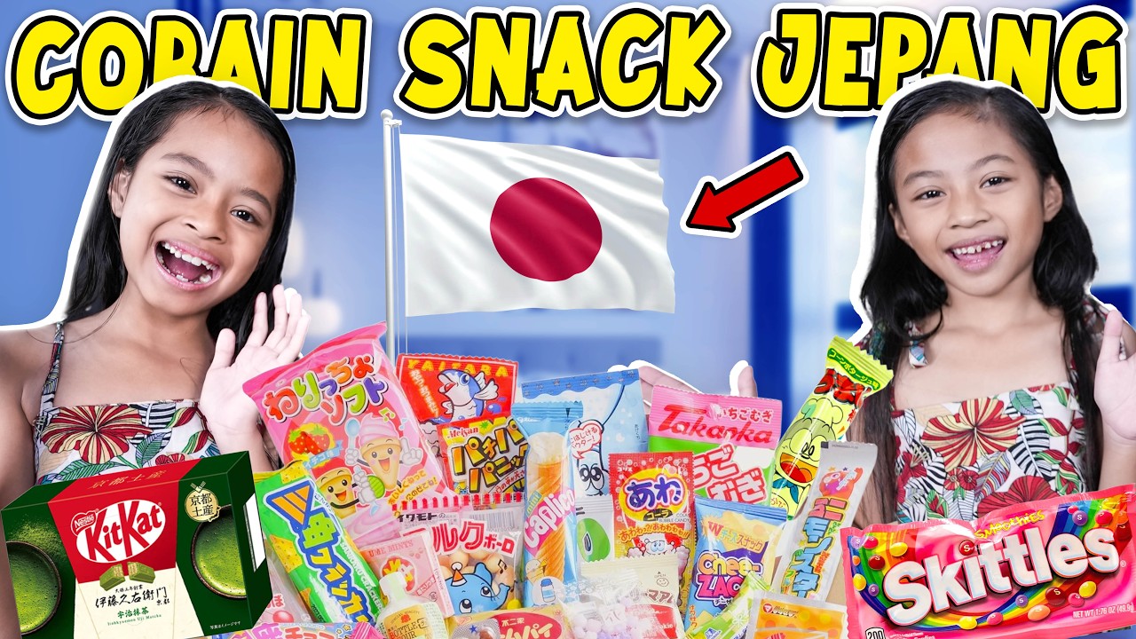 SEHARIAN ALUNA DAN AMANDA MAKAN SNACK DARI JEPANG!!