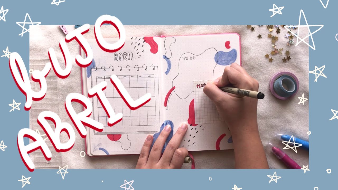 o bullet journal mais legal que eu já fiz | BUJO abril