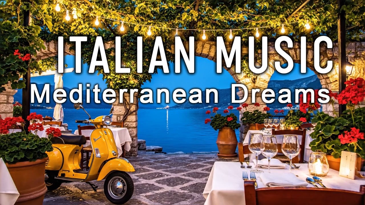 🎶 Italian Vibes & Mediterranean Music 🎶 2+ Hours Scenic Amalfi Coast & Lake Como Relaxation 4K