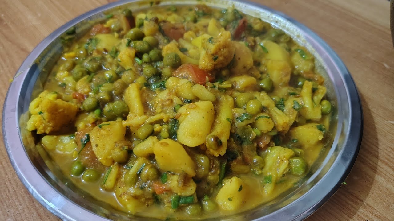 Aloo Matar Gobhi Tamatar ki Sabji | Desi Indian Food #live