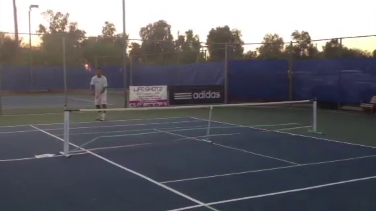 Touchtennis Final 2  using the OnCourt OffCourt PickleNet