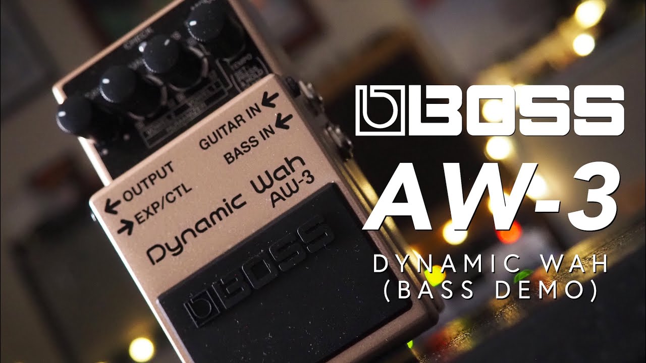 Boss // AW-3 Dynamic Wah (Bass Demo)