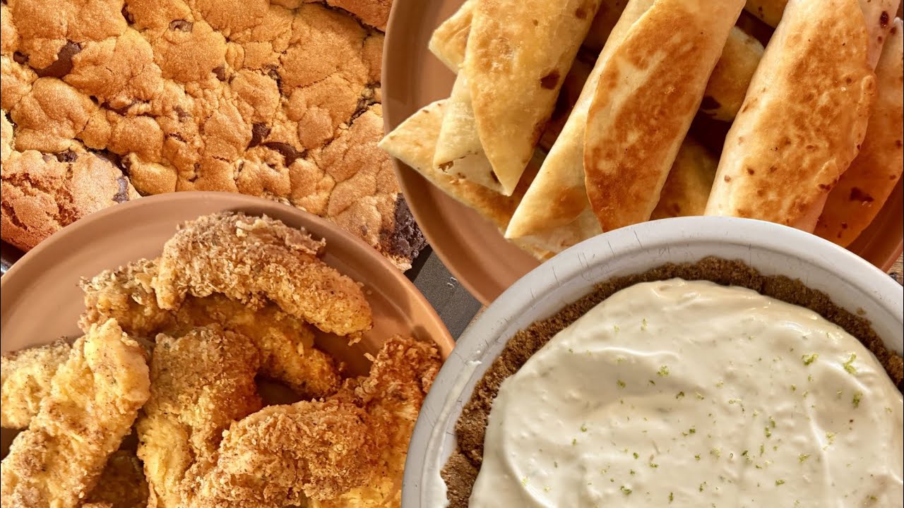 Easy Meal Prep Recipes: Crispy Fried Chicken Tenders, Chicken Taquitos, Brookie & Key Lime Pie!