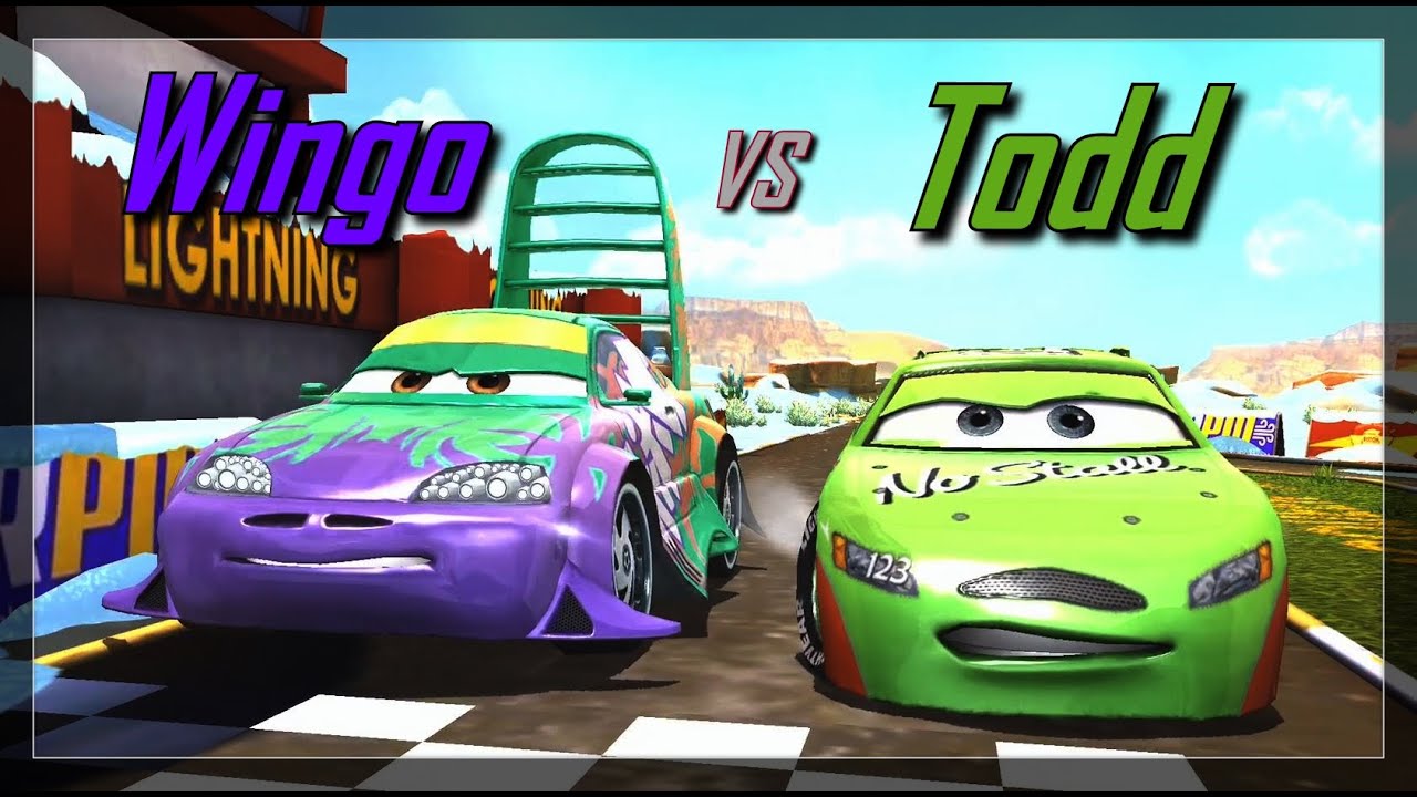 Disney Pixar Cars Fast as Lightning - Todd vs Wingo, Luigi, Raoul