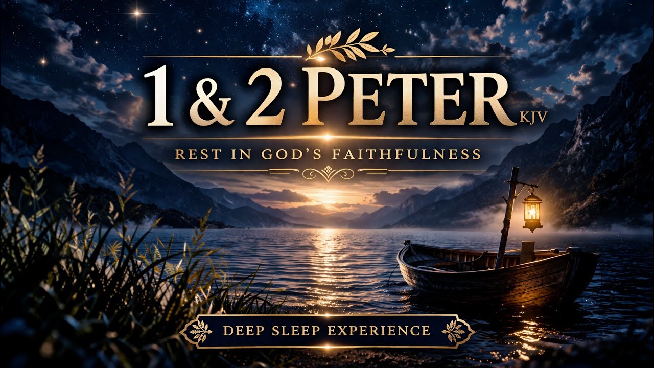 Sleep to 1 & 2 Peter (KJV) In The Most Peaceful Way | Holy Bible Audio for Deep Rest 