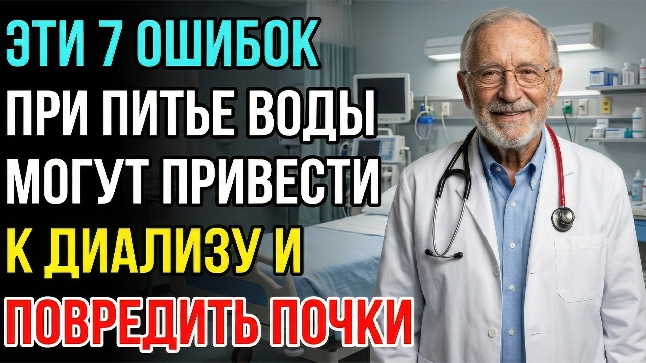 Частое мочеиспускание? Эти 7 привычек, связанных с употреблением воды, могут привести к диализу.