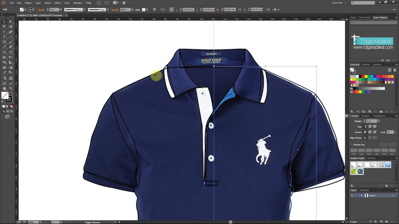 Illustrator Dersleri 22 - Illustrator Tekstil Model Çizimi