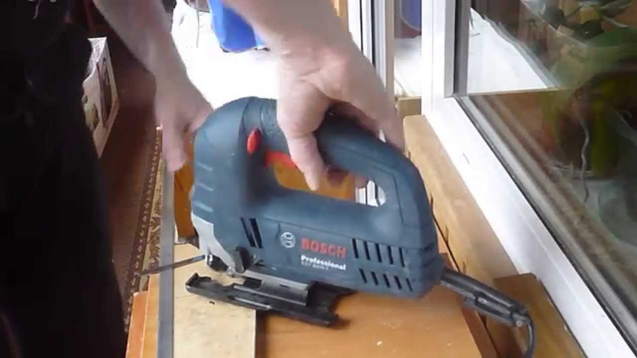 Bosch GST 8000 E - пиление тонкостенного П-образного алюминиевого профиля 12х10х1мм