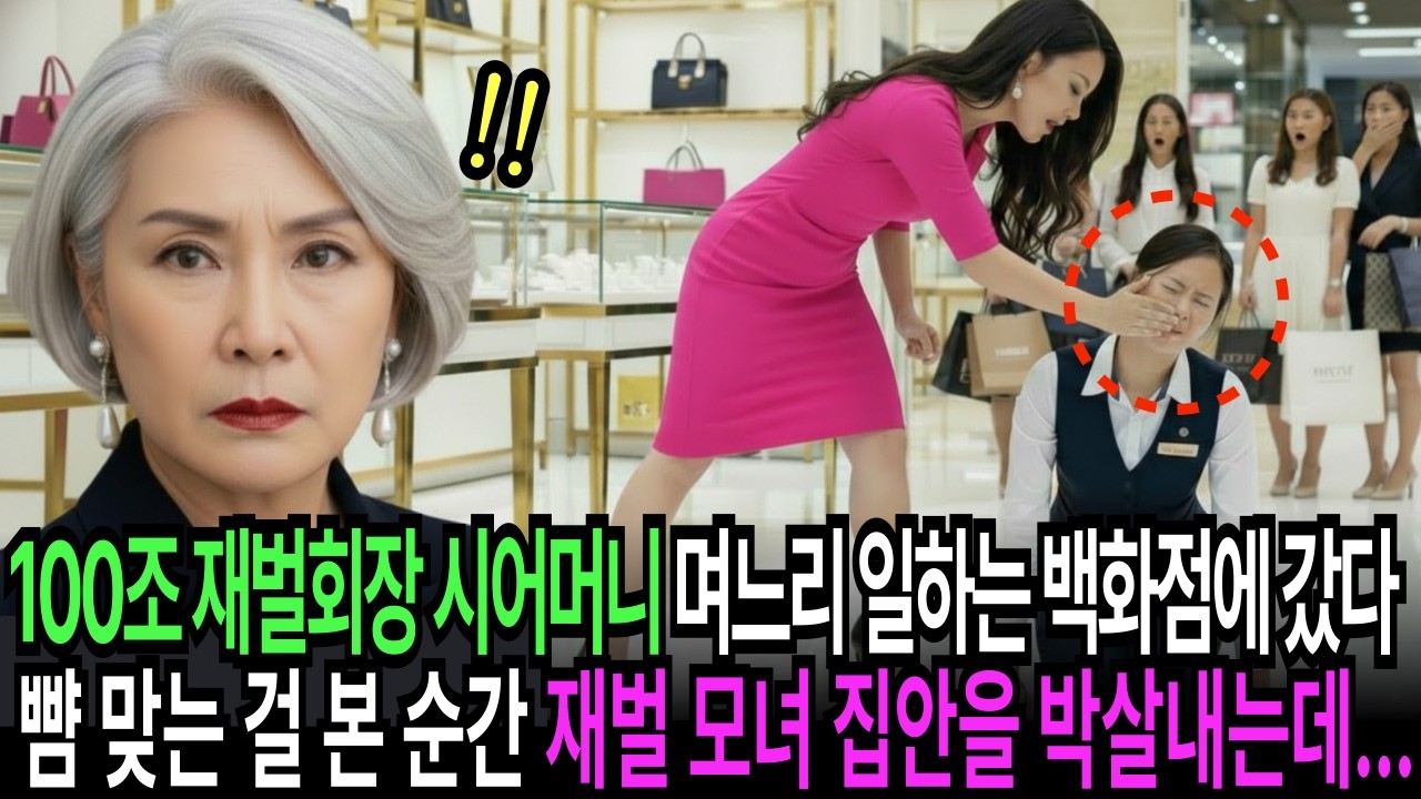 100조 재벌회장 시어머니, 며느리 일하는 백화점에 갔다가 뺨 맞는 걸 본 순간, 재벌 모녀 집안을 박살내는데...| 감동사연 | 사연라디오 | 오디오북