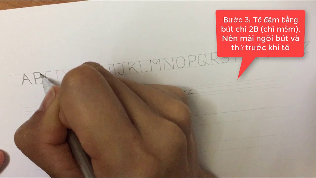 VIẾT CHỮ KỸ THUẬT - VẼ BẰNG TAY [HÌNH HỌC HỌA HÌNH - VẼ KỸ THUẬT - ĐỒ HỌA KỸ THUẬT]