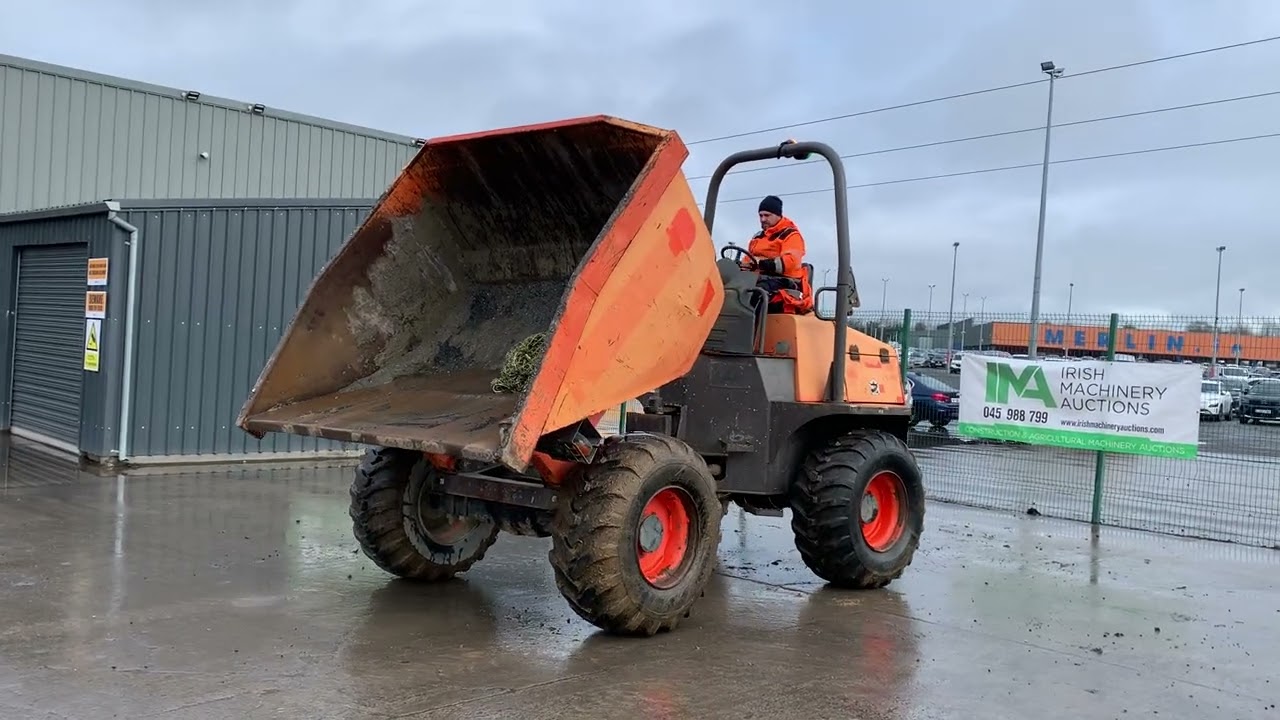 2016 Ausa D1000AP 10T Straight Tip Dumper c/w ROPS