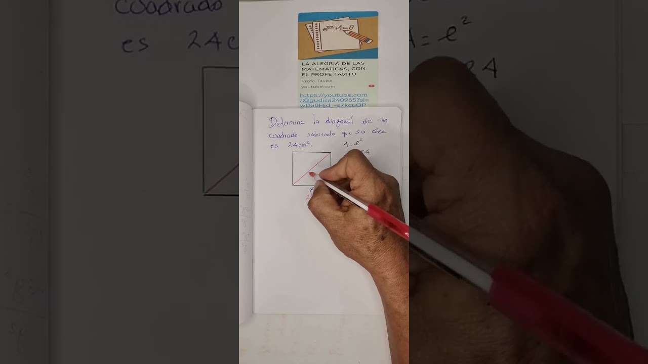 Calculo de la diagonal de un cuadrado