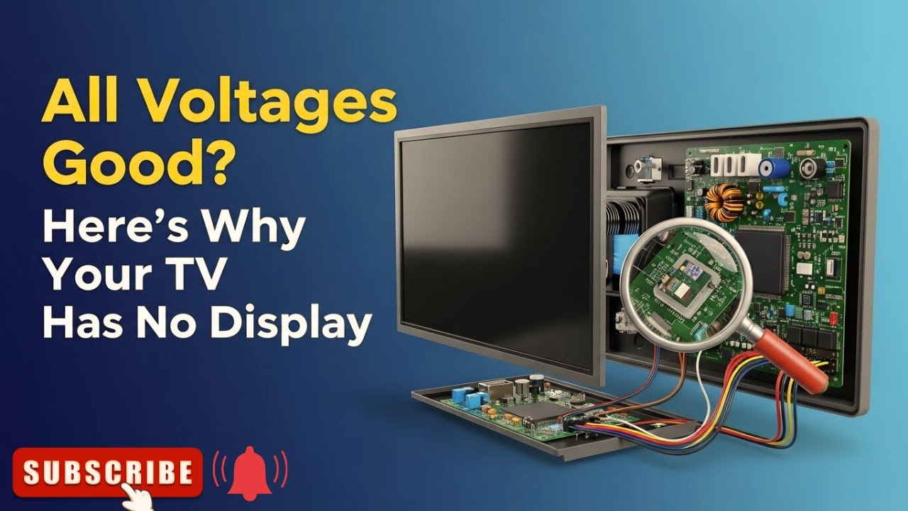 All Voltages Good? Here’s Why Your TV Has No Display | Tech Explained Story