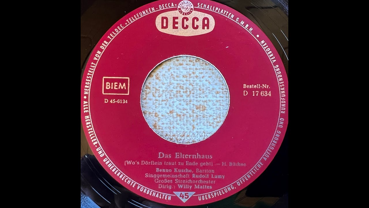 Das Elternhaus (Wo’s Dörflein traut zu Ende geht) – H. Büchse