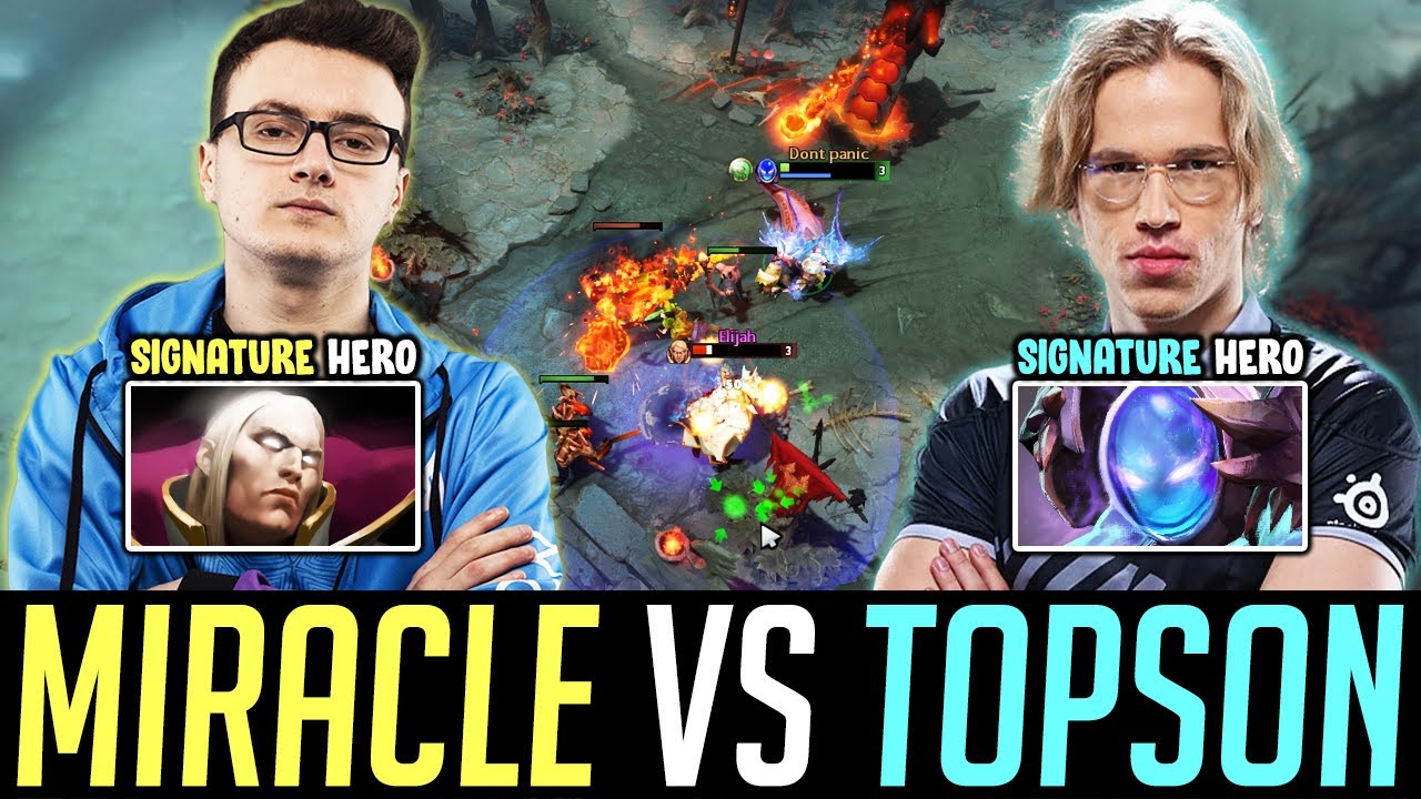 Topson vs Miracle - Signature Hero vs Signature Hero - UNEXPECTED 2x RAMPAGE!!! DOTA 2