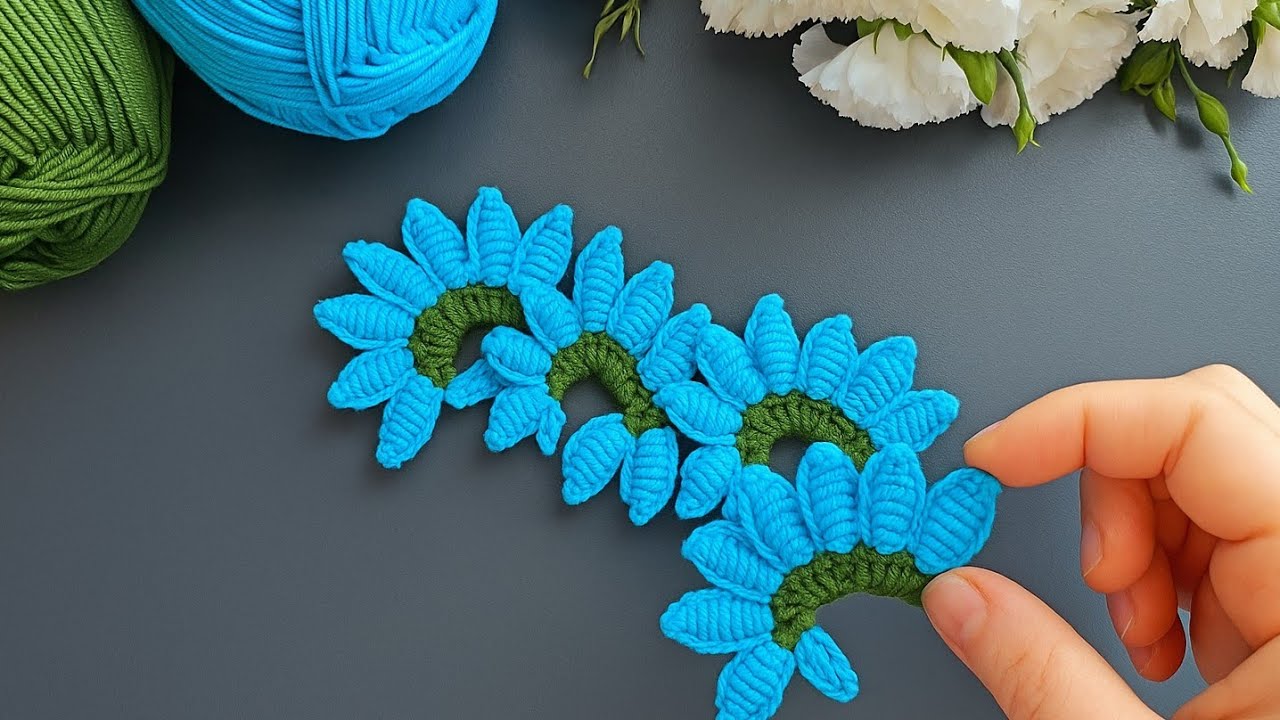 Crochet flower motif making. you will like it very much #crochet