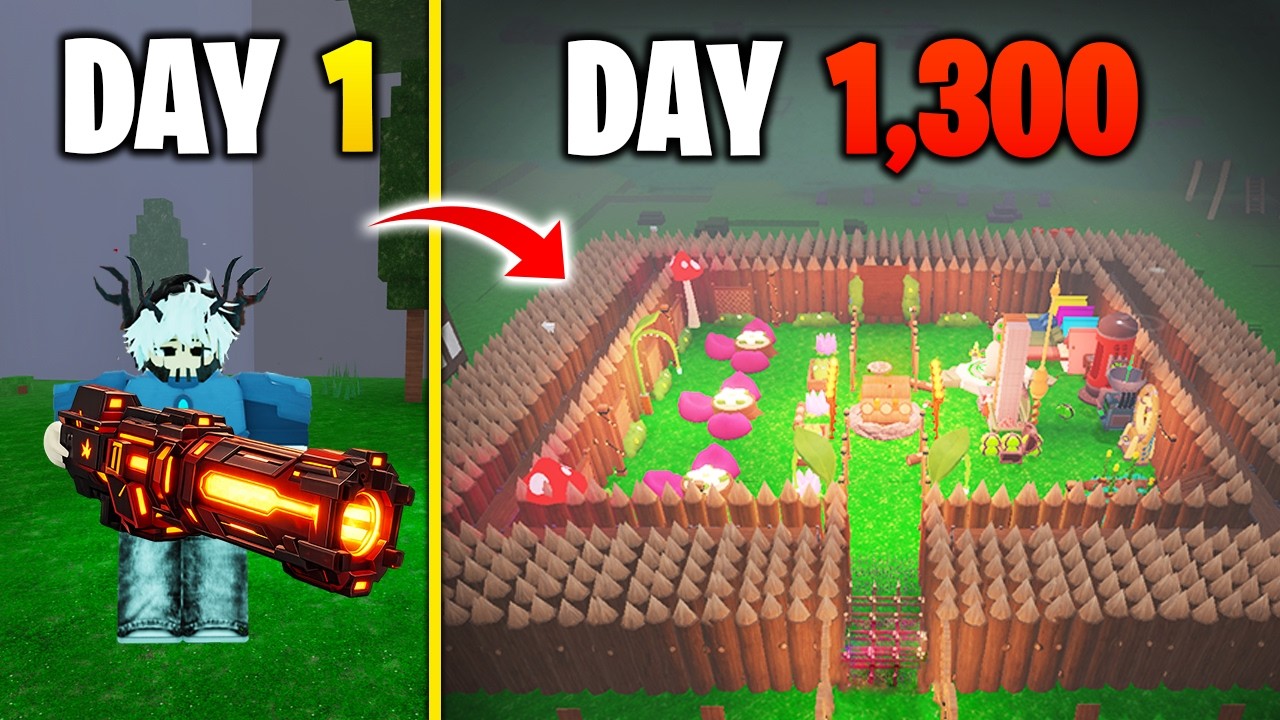 I Built the STRONGEST Base With Friends After 1300 Days | 99 Nights in the Forest #roblox #gaming