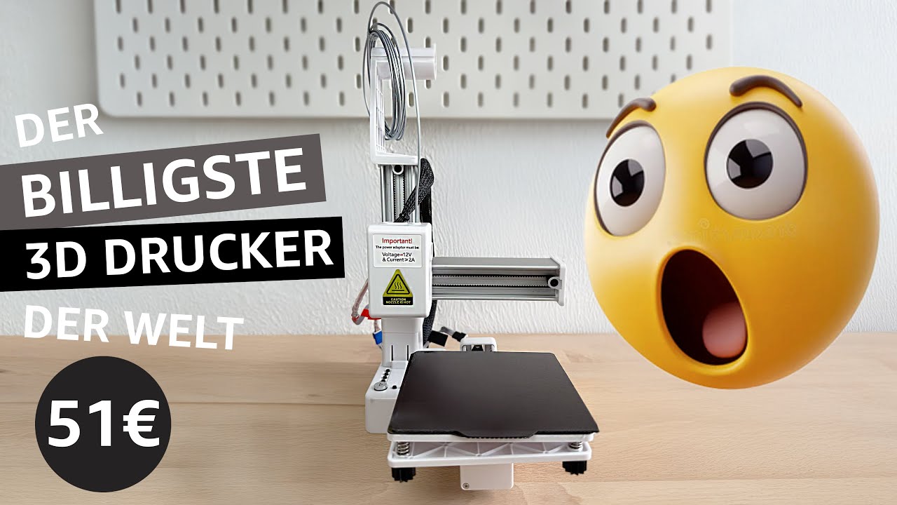 DER BILLIGSTE 3D DRUCKER EasyThreed K10 3D Printer Setup, Installation, Testdruck, Review - Xscaped