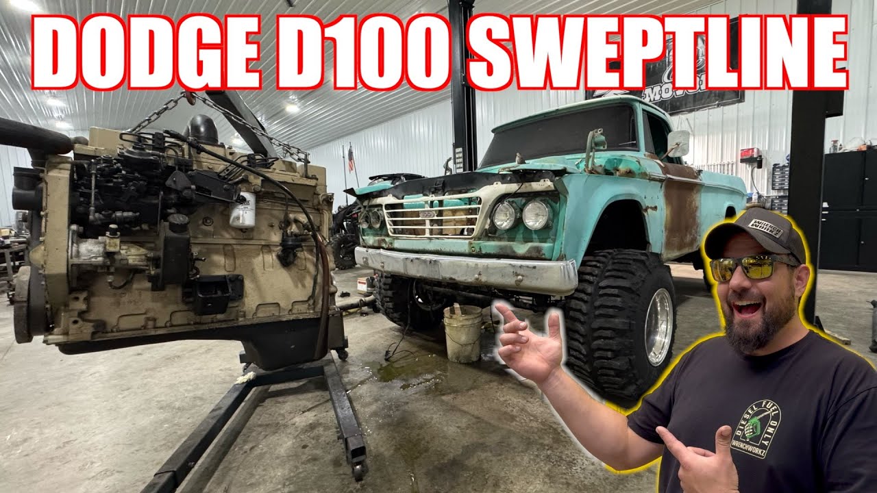 DODGE D100 SWEPTLINE Goes Under The KNIFE!! BUILDING The COOLEST TRUCK EVER!!