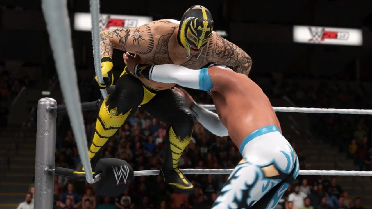 WWE 2K19 - Sin Cara vs Rey Mysterio - Gameplay (PC HD) [1080p60FPS]